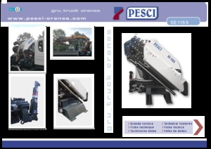 Hidraulikus rakodódaruk Pesci SE 1155