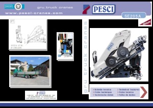 Hidraulikus rakodódaruk Pesci SE 205A