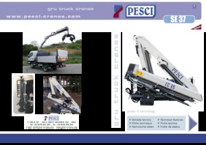 Hidraulikus rakodódaruk Pesci SE 37