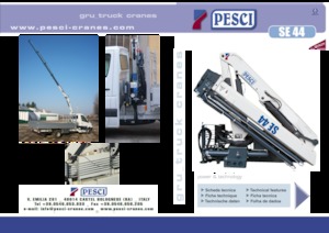 Hidraulikus rakodódaruk Pesci SE 44