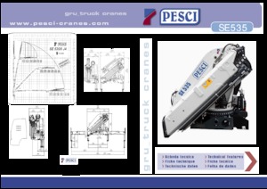 Hidraulikus rakodódaruk Pesci SE 535