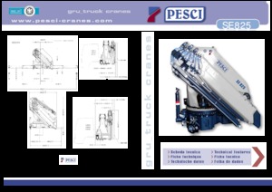 Hidraulikus rakodódaruk Pesci SE 825