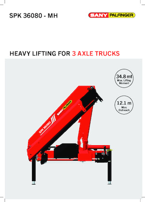 Hidraulikus rakodódaruk Sany SPK 36080 B