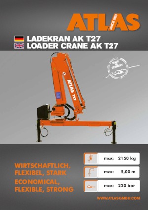 Hidraulikus rakodódaruk Atlas T 27 A28