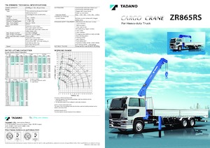 Hidraulikus rakodódaruk Tadano TM-ZR865(RS)