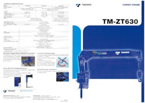 Hidraulikus rakodódaruk Tadano TM-ZT635