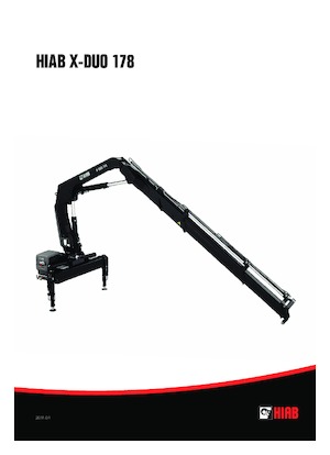 Hidraulikus rakodódaruk Hiab X-Duo 178 E-5