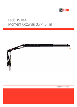 Hidraulikus rakodódaruk Hiab XS 044 D-4 CLX