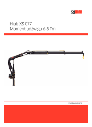 Hidraulikus rakodódaruk Hiab XS 077 B-2 HIDUO