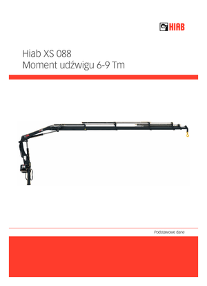 Hidraulikus rakodódaruk Hiab XS 088 B-2 DUO