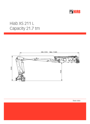 Hidraulikus rakodódaruk Hiab XS 211 DL-5 PRO