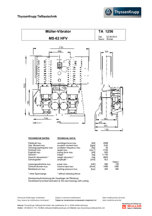 Vibrodöngölők Müller MS 62 HFV