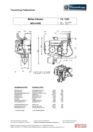 Vibrodöngölők Müller MS 9 HFB