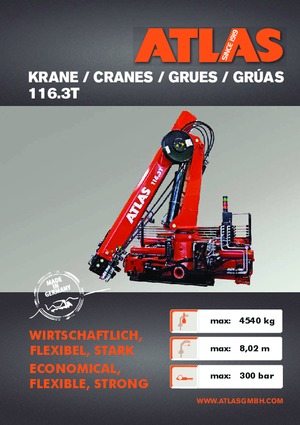 Hidraulikus rakodódaruk Atlas AK 116.3 T