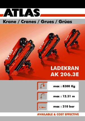 Hidraulikus rakodódaruk Atlas AK 206.3 E A4