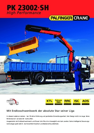 Hidraulikus rakodódaruk Palfinger PK 23002 SH B