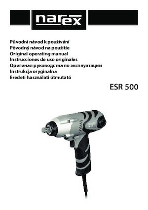 Ütvecsavarozók és kulcsok Narex ESR 500