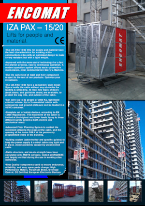 Ipari csörlők Encomat IZA PAX 15