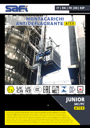 Ipari csörlők Safi JUNIOR MP/PC ATEX