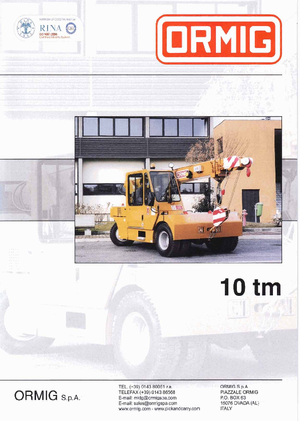 Ipari mobildaruk ORMIG 10 tm