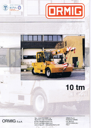 Ipari mobildaruk ORMIG 10 tm