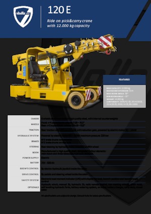 Ipari mobildaruk Valla 120 E 