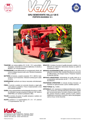 Ipari mobildaruk Valla 120 E 