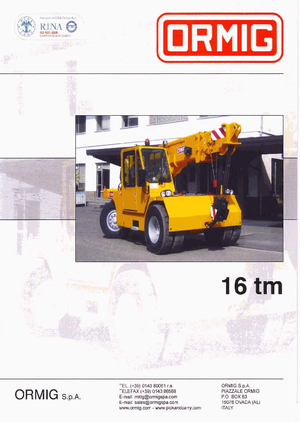 Ipari mobildaruk ORMIG 16 tm