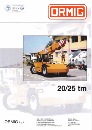 Ipari mobildaruk ORMIG 20 tm