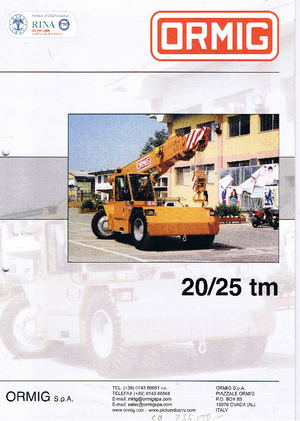 Ipari mobildaruk ORMIG 20 tm