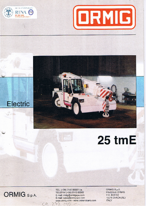 Ipari mobildaruk ORMIG 25 tmE