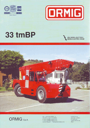 Ipari mobildaruk ORMIG 33 tmBP