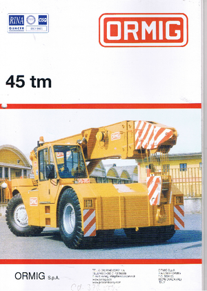 Ipari mobildaruk ORMIG 45 tm