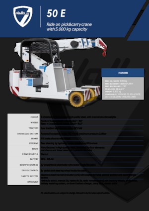 Ipari mobildaruk Valla 50 E