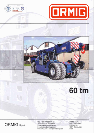 Ipari mobildaruk ORMIG 60 tm