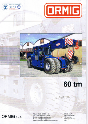 Ipari mobildaruk ORMIG 60 tm