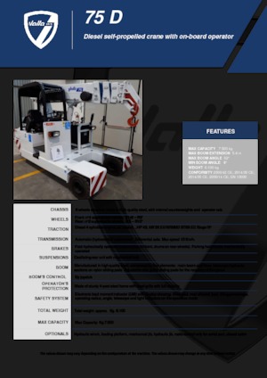 Ipari mobildaruk Valla 75 D 