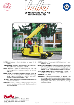 Ipari mobildaruk Valla 75 D 