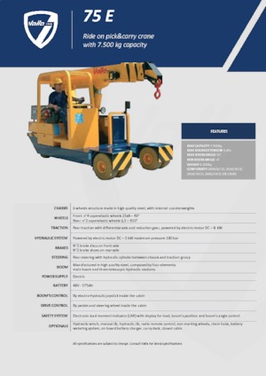 Ipari mobildaruk Valla 75 E 