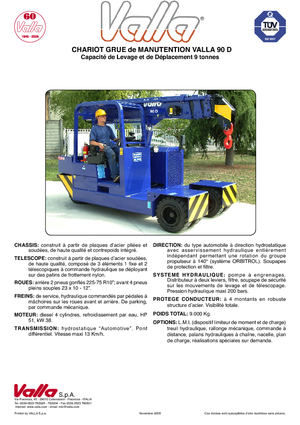 Ipari mobildaruk Valla 90 D 