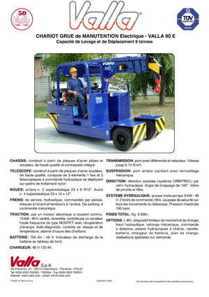 Ipari mobildaruk Valla 90 E