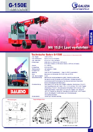 Ipari mobildaruk Galizia G 150