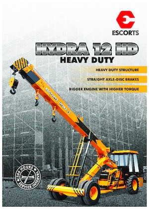 Ipari mobildaruk Escorts Hydra-12 HD
