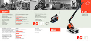 Lánctalpas daruk - teleszkópos gém BG Lift M 060