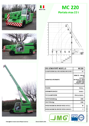 Ipari mobildaruk JMG MC 220