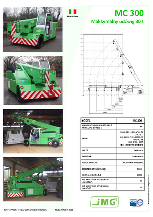 Ipari mobildaruk JMG MC 300