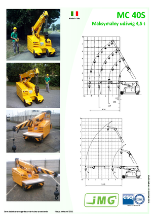 Ipari mobildaruk JMG MC 40 S