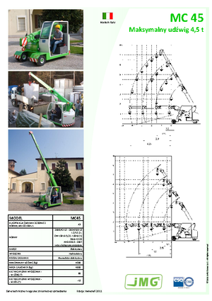 Ipari mobildaruk JMG MC 45