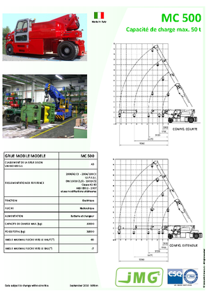 Ipari mobildaruk JMG MC 500