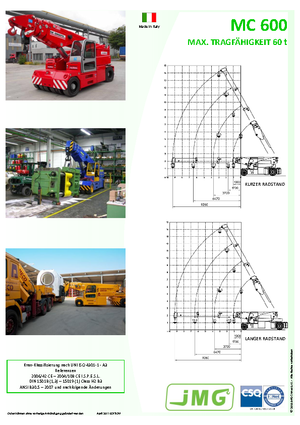 Ipari mobildaruk JMG MC 600